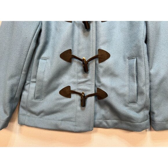 Gap Women's Wool Blend Toggle Peacoat Long Sleeve Size Small Blue Zip Up Casual - Picture 6 of 12
